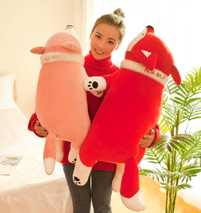 Plush Toy of Lying Fox - Soft Stuffed Animal